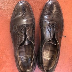 Cordwainer Wright Vintage Black Leather Wingtips